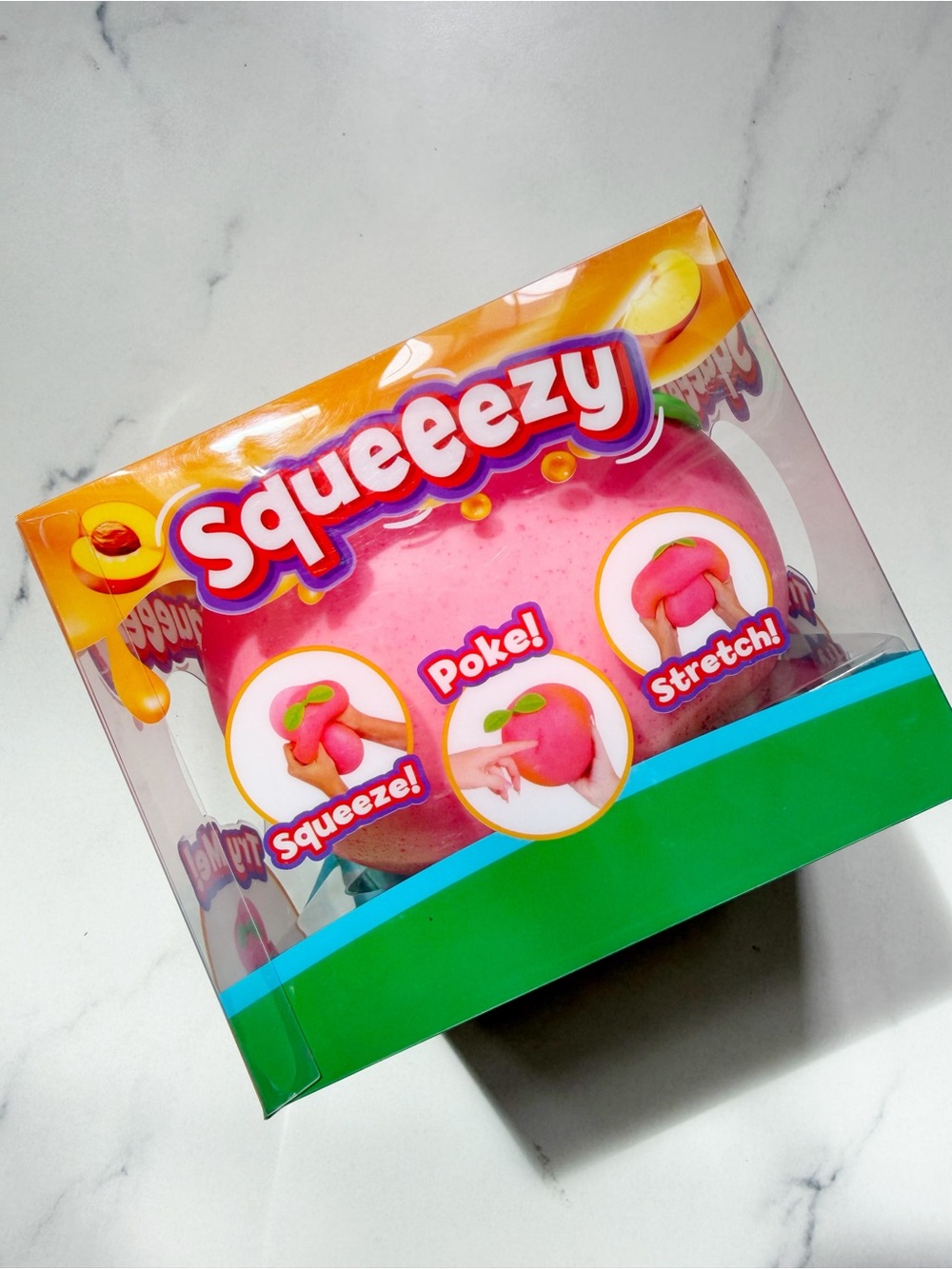 Squeezy Peach Squishy Fidget Toy NEW Jumbo Sensory Stress Relief Viral